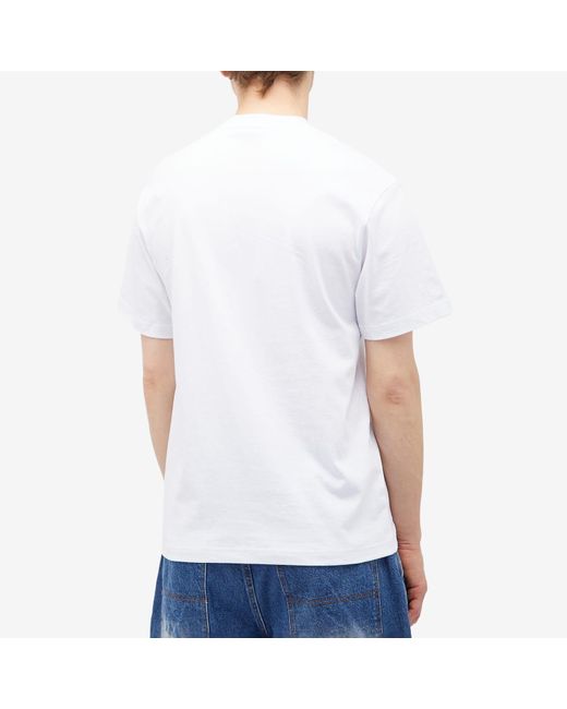 LO-FI White Crash T-Shirt for men