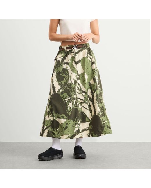 Nike Green Acg Zip Smith Summit Aop Skirt