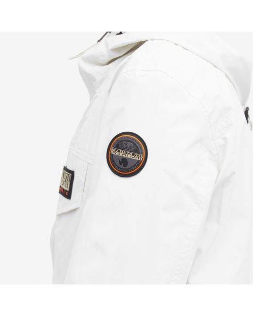 Napapijri White Rainforest Zip Through Jacket for men