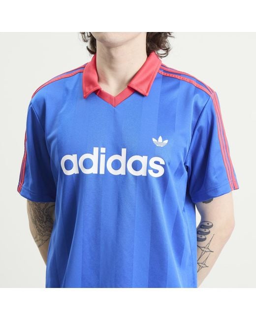 Adidas Blue Spellout Jersey for men