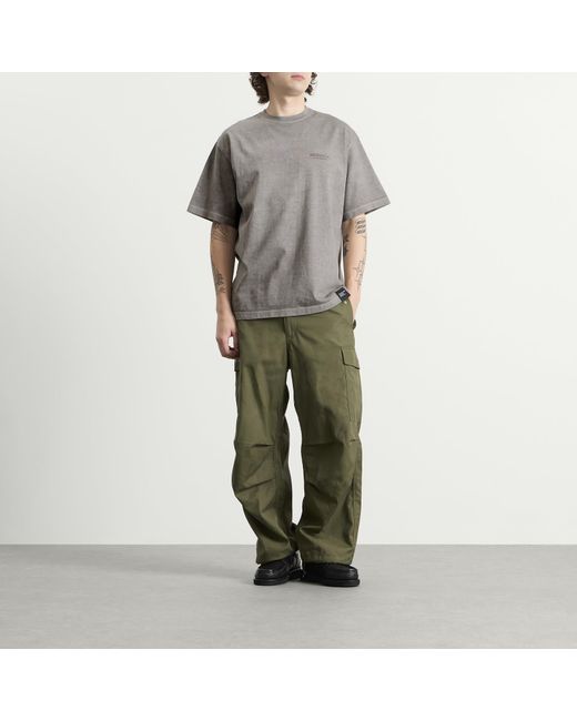 Neighborhood Gray Pigment Dyed Logo T-Shirt for men