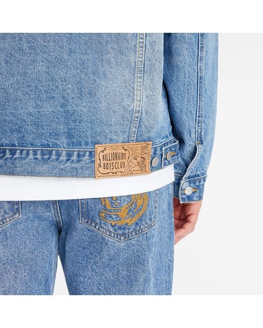BBCICECREAM Blue Script Logo Denim Jacket for men