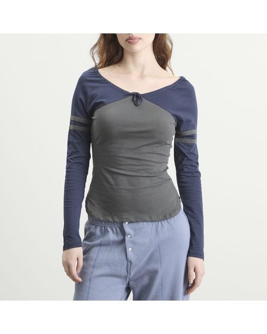 Peachy Den Blue Bebe Long Sleeve