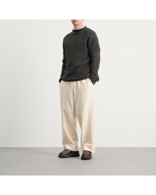 Merely Made Black Netting Sweater for men