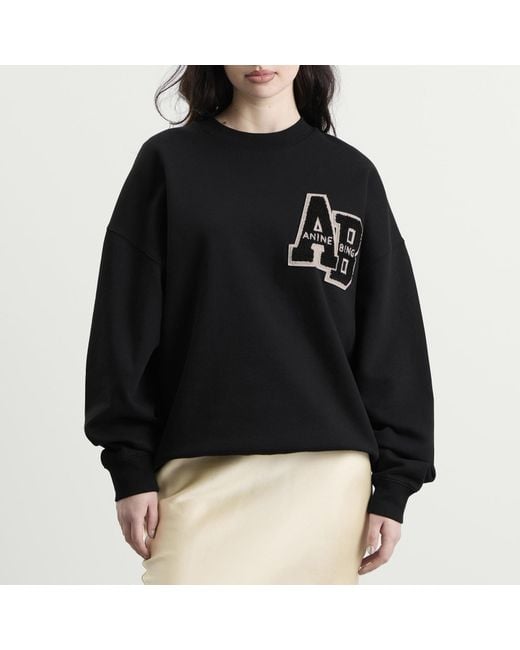 Anine Bing Black Miles Sweatshirt