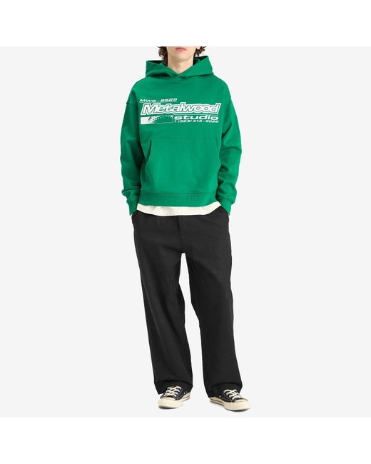 METALWOOD STUDIO Green La Brea Shop Hoodie for men