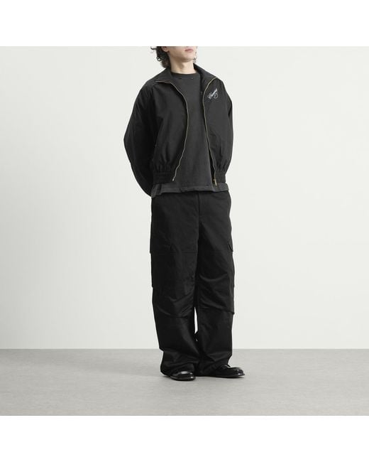 Willy Chavarria Black Ruff Rider Track Jacket for men