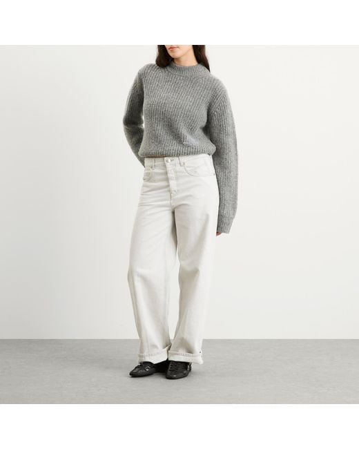 CECILIE BAHNSEN Gray Bega Fisherman Knit