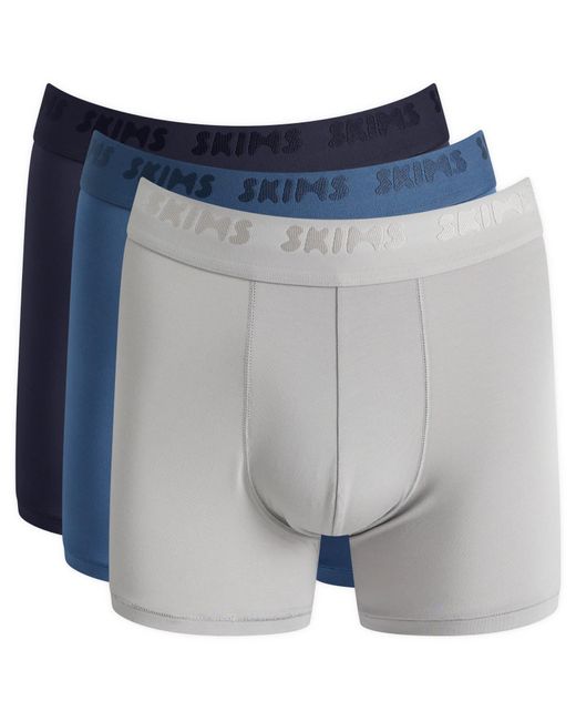 Skims Blue Stretch 3 Inch Boxer Brief 3 Pack for men