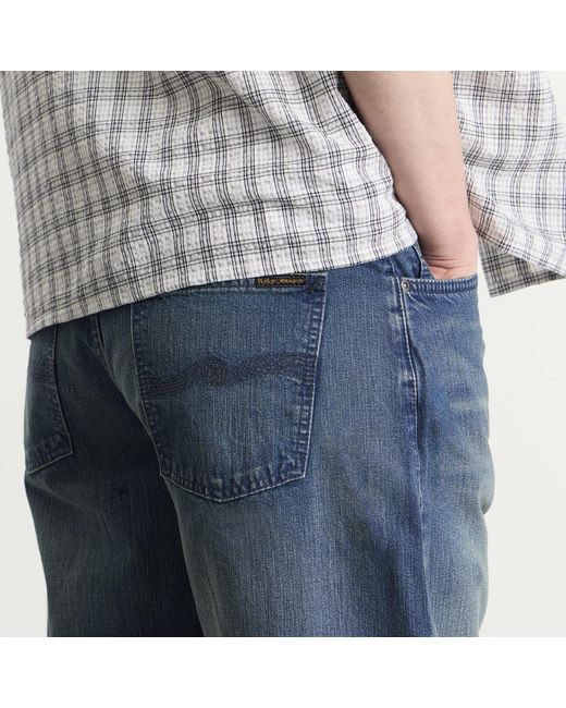 Nudie Jeans Blue Zeb Denim Shorts for men