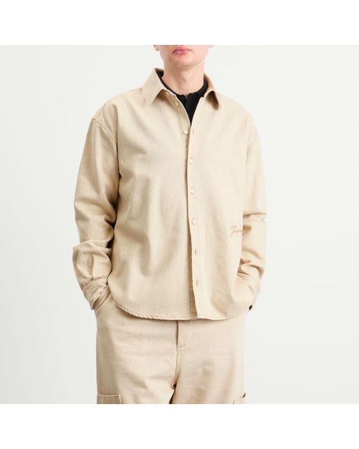 Jacquemus Natural Cotton Hemp Overshirt for men