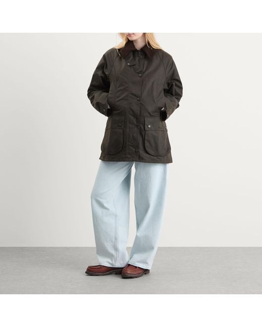Barbour Black Beaufort Wax Jacket