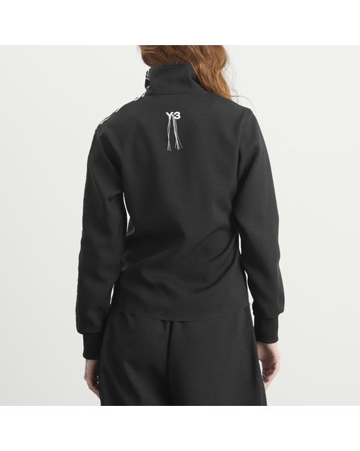 Y-3 Black 3-Stripe Track Jacket