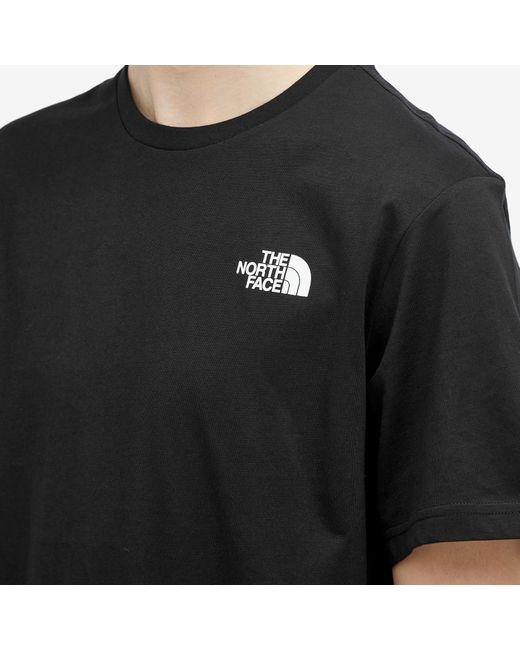 The North Face Black Redbox Celebration T-Shirt for men