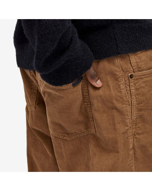 Saint Laurent Brown Baggy Corduroy Trousers for men