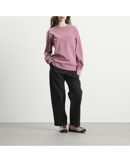 Gramicci Pink Long Sleeve Pigment Dyed T-Shirt