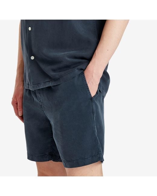 Portuguese Flannel Blue Dogtown Shorts for men