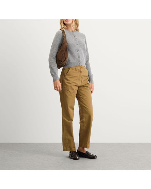 NOTHING WRITTEN Brown Paan Cotton Work Pants