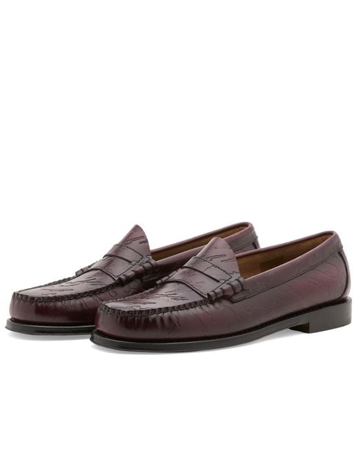 G.H.BASS Brown Gh Bass X Maharishi Larson Penny Loafer for men