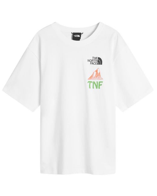 The North Face White Heaven & Earth Graphic T-Shirt for men