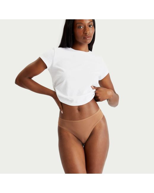 Skims Brown Fits Everybody Bundle Thong 5 Pack