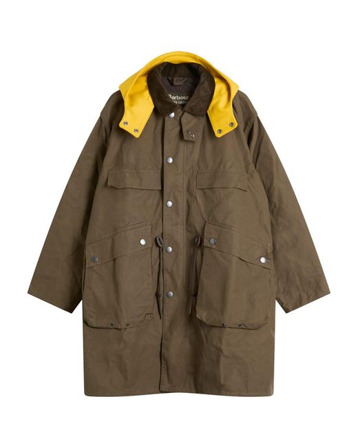 Barbour Brown X Kaptain Sunshine Bedale Casual Field Coat for men