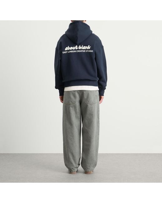 About Blank Blue Presented By End. Zev Zip Hoodie for men