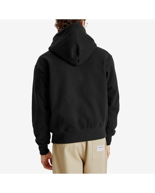 Pleasures Black Split Zip Hoodie for men