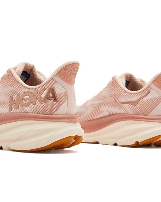 Hoka One One Pink Clifton 9 Sneakers