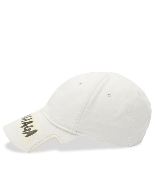 Balenciaga White Logo Cap for men