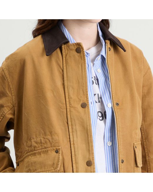 Acne Brown Onuk Canvas Wash Jacket