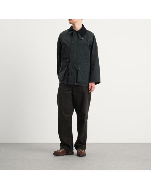 Barbour Black Os Peached Bedale Casual Jacket for men