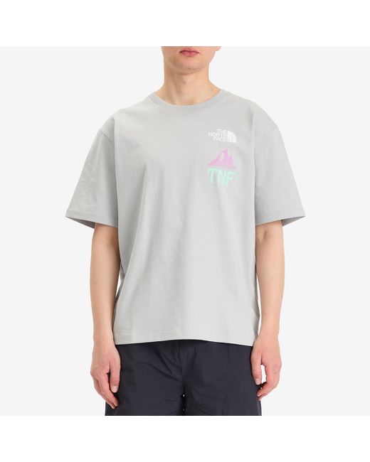 The North Face Gray Heaven & Earth Graphic T-Shirt for men
