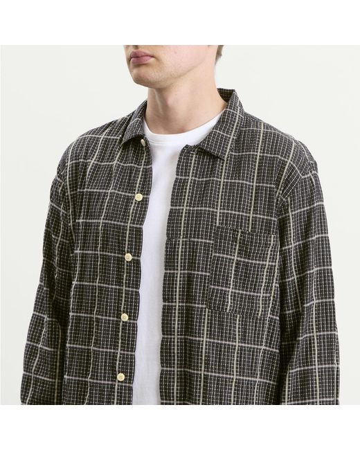 Folk Black Patch Shirt for men