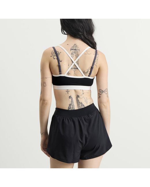 Tala Black Skinluxe Contrast Strap Sports Bra