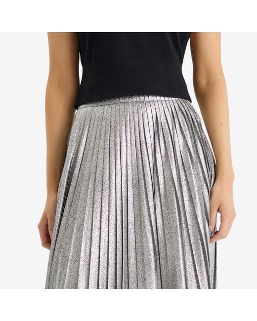 Weekend by Maxmara Gray Gamma Pleated Skirt