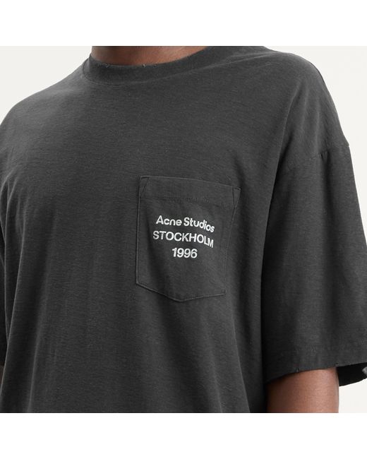 Acne Black Small 1996 Short Sleeve T-Shirt for men