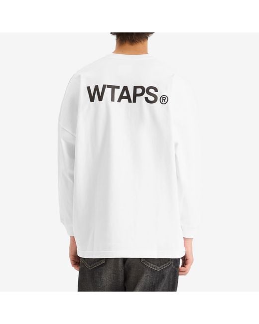 新品　WTAPS identity ロンT WTAPS Identity Long Sleeve T-Shirt in White for Men | Lyst