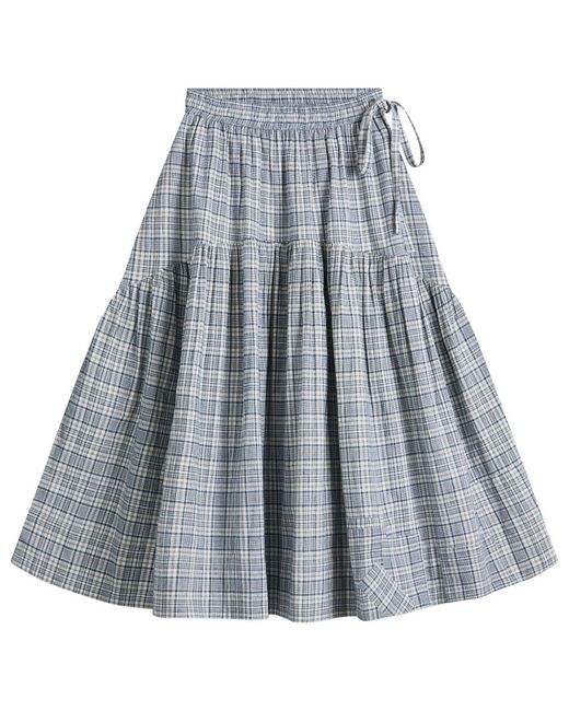 STORY mfg. Blue Hand Orbit Skirt