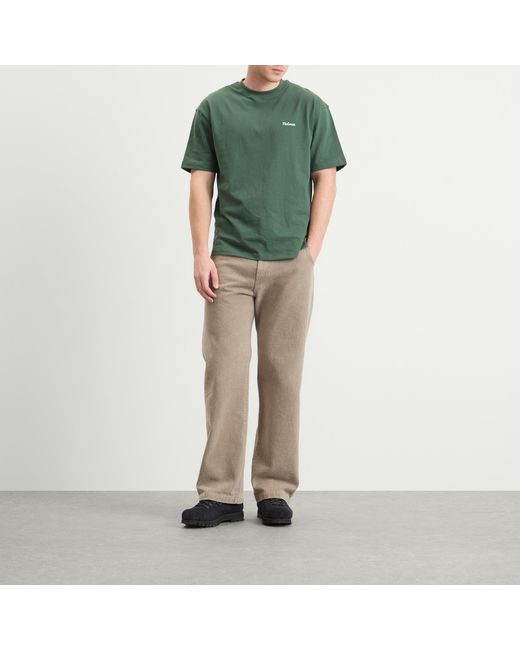 Palmes Green Logo Stitch T-Shirt for men