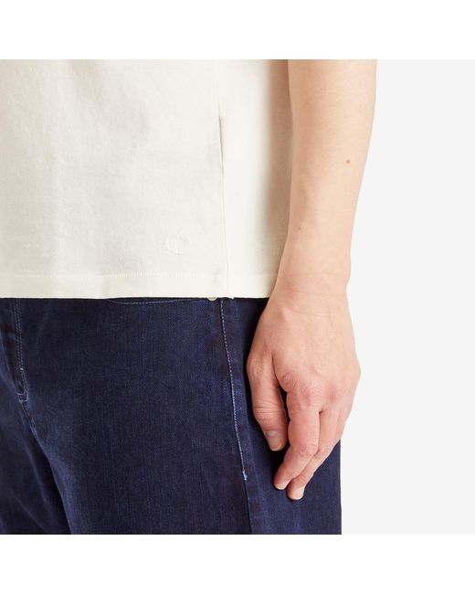 Folk White Contrast Sleeve T-Shirt for men