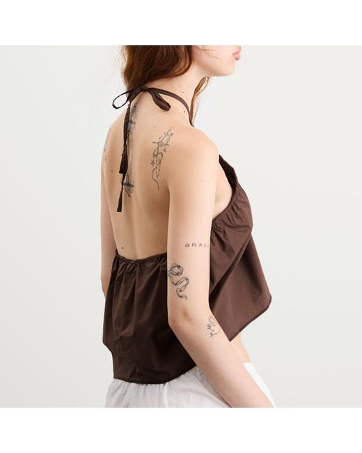 Deiji Studios Brown Napkin Top
