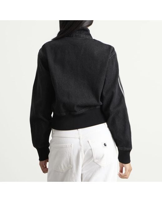 Adidas Black Denim Firebird Track Top