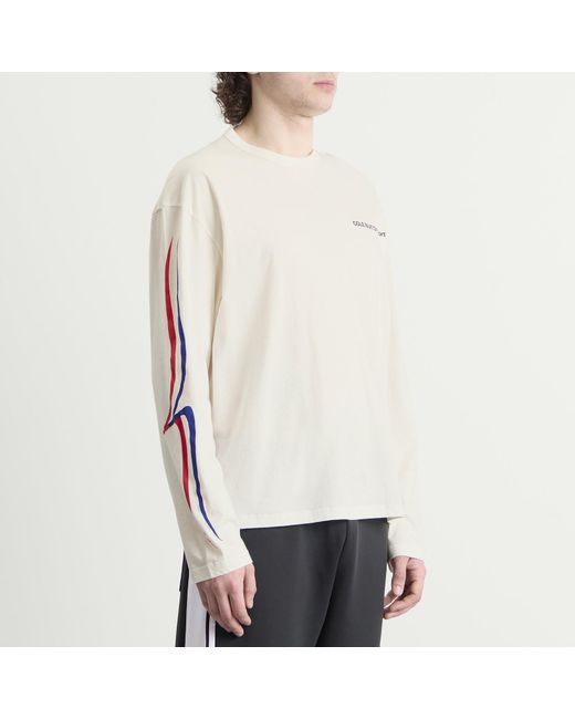 Cole Buxton White Sport Long Sleeve for men