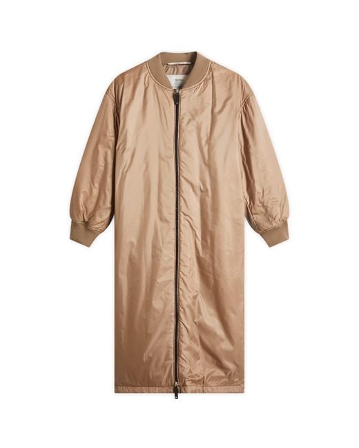 Max Mara Natural Longline Bomber Jacket