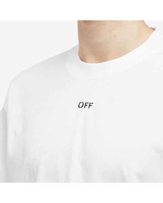 Off-White c/o Virgil Abloh White Off- Stamp Skate T-Shirt for men