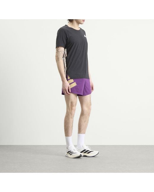 Adidas Originals Purple Adidas Adizero Split Short