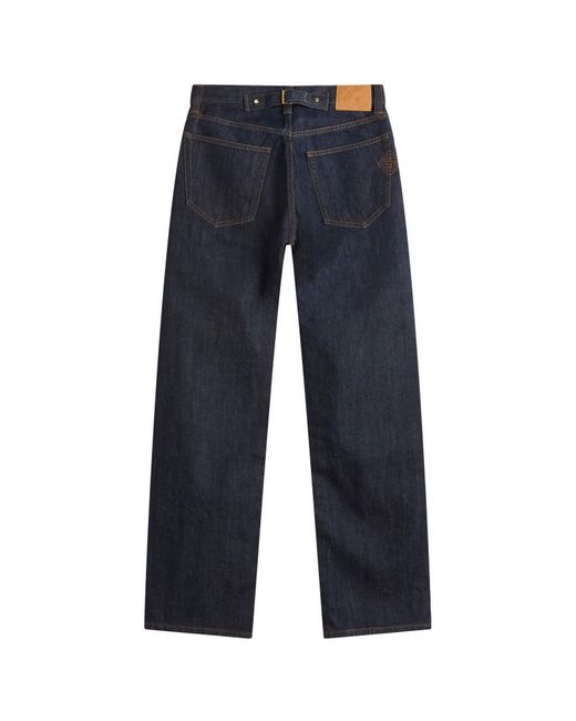 Casablanca Blue Selvedge Embroidered Laurel Jeans for men