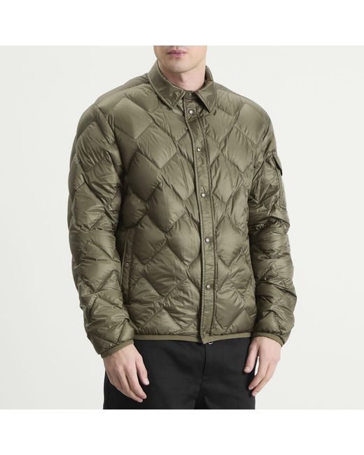 Moncler Green Moulleau Recycled Rip-Stop Shirt Jacket for men