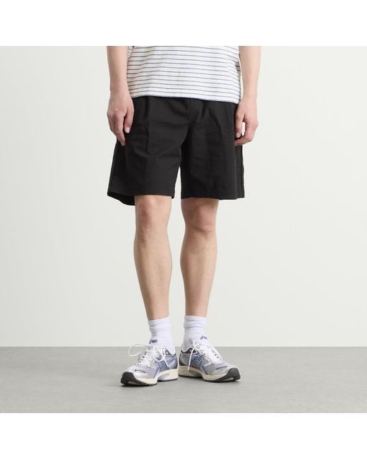 Folk Black Relaxed Assembly Shorts for men